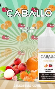Tangerine Lychee-Quýt vải lạnh-Saltnic CABALLO 38-58MG/30ML