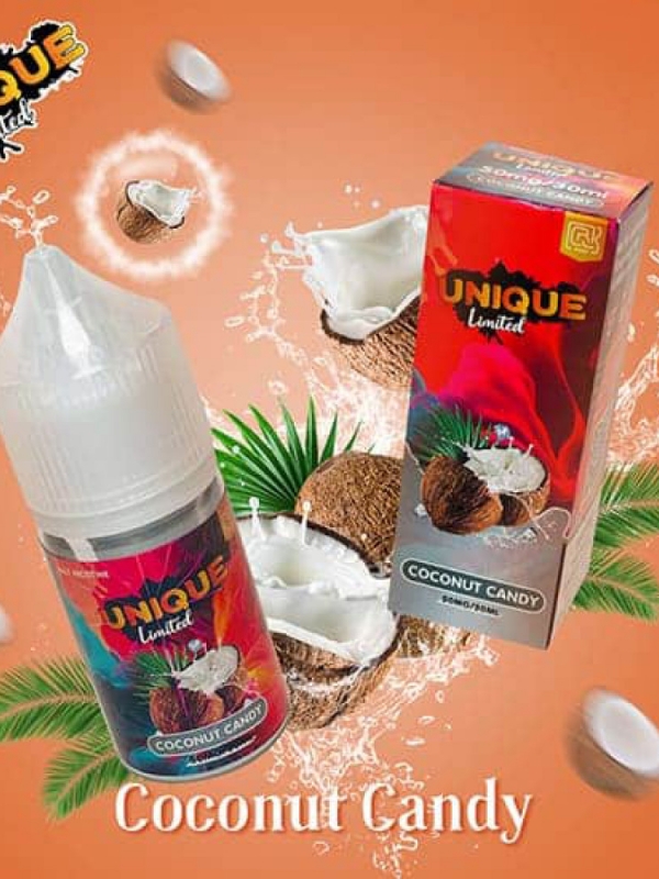 Saltnic Unique Limited Coconut Candy - Kẹo Sữa Dừa ( 30ml - 30mg/50mg ) 