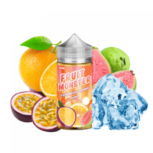 Chanh Leo ỔI Cam -  Frozen Fruit Monster PassionFruit Orange Guava Ice - 100ml/3mg - 6mg